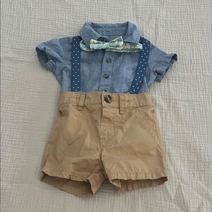 Cat & Jack Blue and Tan Kids Matching Set